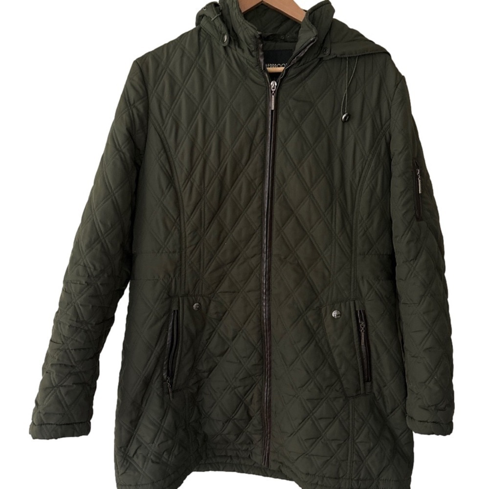 Olive green women’s coat size XL